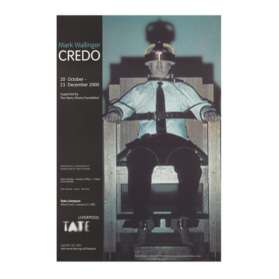 Mark Wallinger: Credo, 2000 original exhibition poster